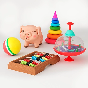 Kids Toy Set | Vray+Corona | 134,703 Polygons 3D model image 1 