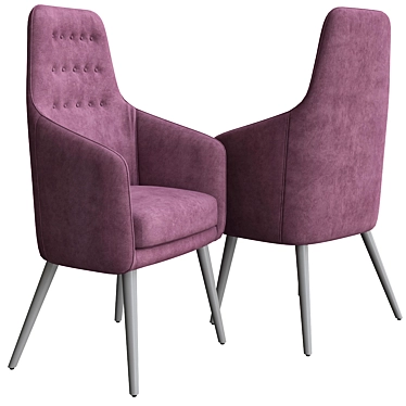 Sophisticated Armchair DANIELLE 3D model image 1 