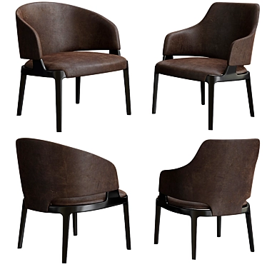 Elegant Velis Chair 3D model image 1 