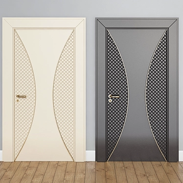 Elegant Entryway Essentials: Interior Doors 3D model image 1 