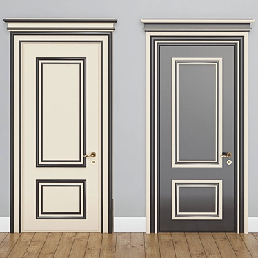 Elegant Interior Doors №19 3D model image 1 