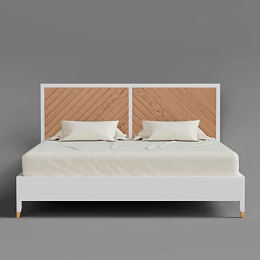 Arnika - Elegant and Spacious Bed 3D model image 1 