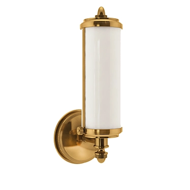 Thomas OBrien Merchant Brass Bath Wall Light 3D model image 1 