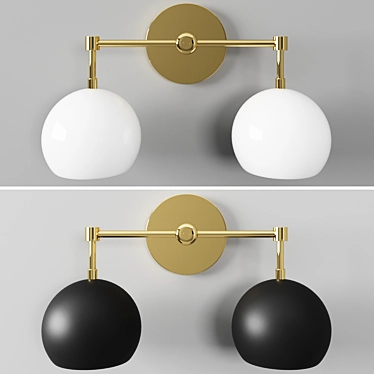 Dual Loa Sconce: Elegant Illumination Solution 3D model image 1 
