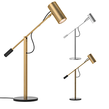 Title: Elegant RH Champeaux Cantilever Lamp 3D model image 1 