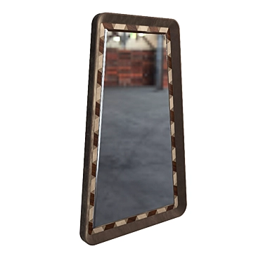 Elegant Barberini Mirror Inlay 3D model image 1 