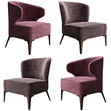 Elegant Aston Chair 3D model image 1 