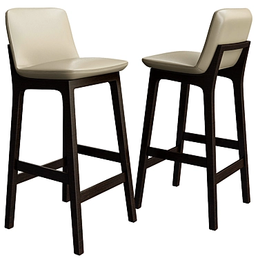 Elegant Poliform Bar Stool 3D model image 1 