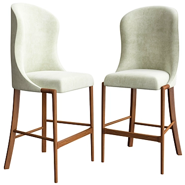 Quintus Barstools - Elegant and Durable 3D model image 1 