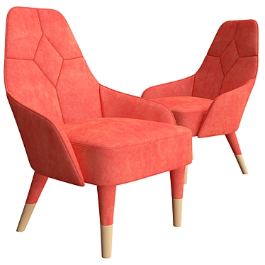 Emma Lounge Chair: Elegant and Comfortable 3D model image 1 