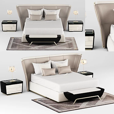 Luminous Dream Bed 3D model image 1 