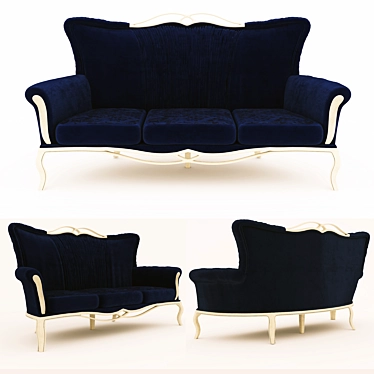 Elegant Artemis Sofa 3D model image 1 