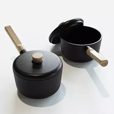 Nordic Kitchen Sauce Pan: Classic Design, Exceptional Quality 3D model image 1 