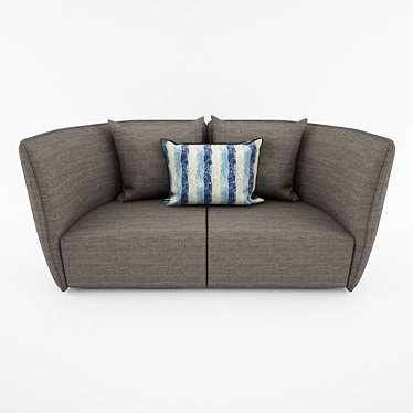 Chic Chamfer Sofa by Moroso 3D model image 1 