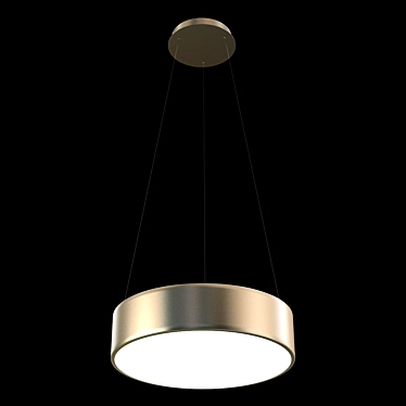 Stylish LED Designer Chandelier 3D model image 1 