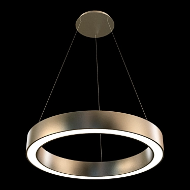 Modern LED Ring Chandelier 3D model image 1 