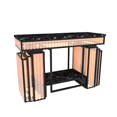 Vintage-Inspired Console Table: Timothy Oulton 3D model image 1 