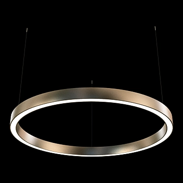 Modern LED Ring Chandelier (160cm) 3D model image 1 