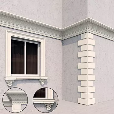 Timeless Elegance: Facade Classic Style 3D model image 1 