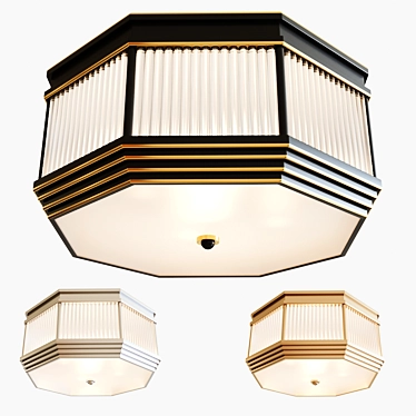 Elegant Eichholtz Ceiling Lamp 3D model image 1 