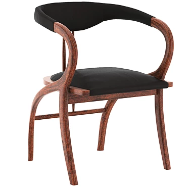 Peru Dining Armchair: Elegant and Stylish 3D model image 1 