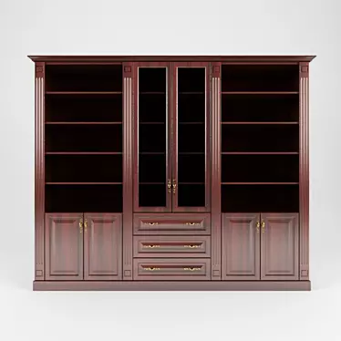  Modern Bookshelf with Laminate Body & MDF Front 3D model image 1 