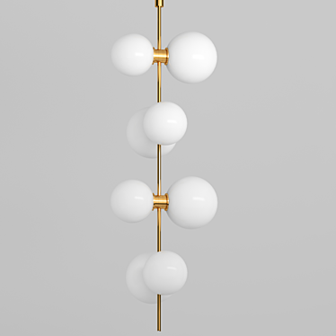 Sleek Rail Pendant Light 3D model image 1 