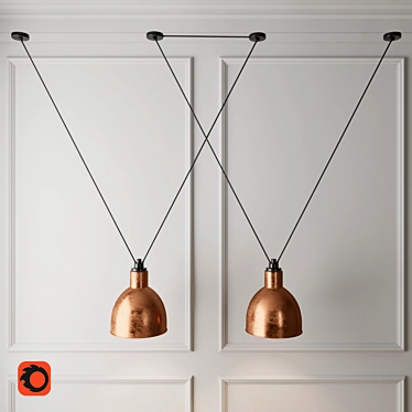 Zero Gravity Pendant Lights 3D model image 1 