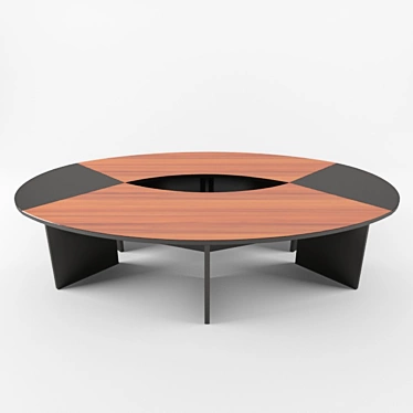 10-Person Laminate Meeting Table 3D model image 1 