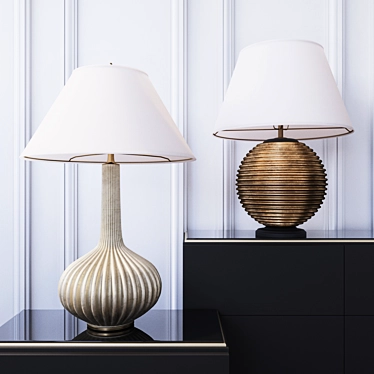 Sophisticated Visual Comfort Table Lamps 3D model image 1 