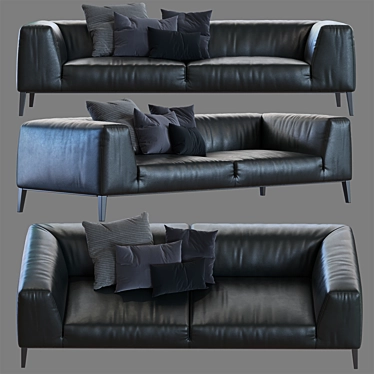 Poliform Metropolitan: Stylish Designer Sofa 3D model image 1 