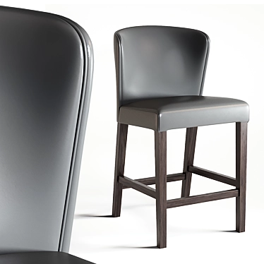 Modern Bar Stool Curran 2: Realistic 3D Model 3D model image 1 