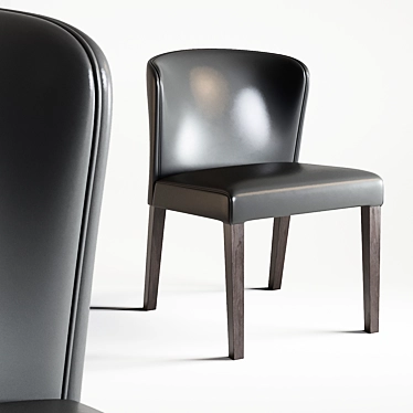 Modern Dining Chair Curran 2: Realistic 3D Model 3D model image 1 