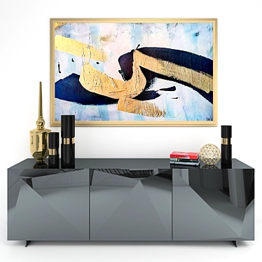 Modern Kayak Credenza Sideboard 3D model image 1 