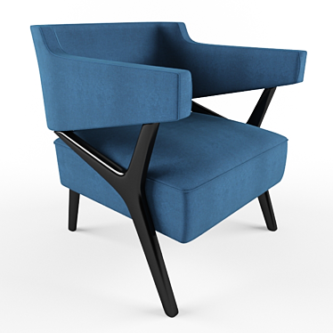 Angular Beauty: Colnbrook Chair 3D model image 1 