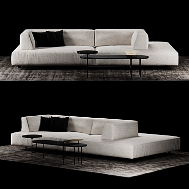 Modern Elegance: Living Divani Metro 2 Sofa
Sleek Sophistication: And Tradition JH7 Table 3D model image 1 