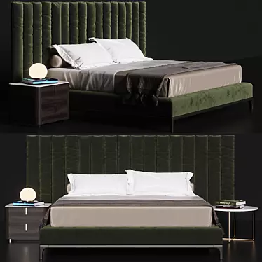 Italian Excellence: Michelangelo Bed 3D model image 1 