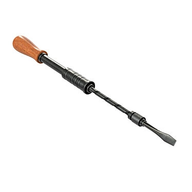 Vintage Tool: Classic Screwdriver 3D model image 1 