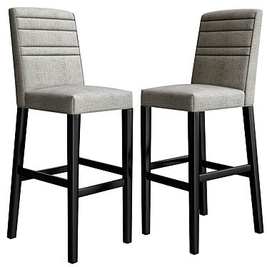 Elegant Bar Stools Collection 3D model image 1 