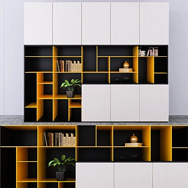 Modern Storage Solution: Amos Matteri Wardrobe 3D model image 1 