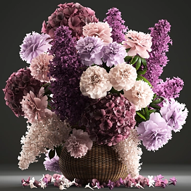 Spring Blossom Bouquet 3D model image 1 