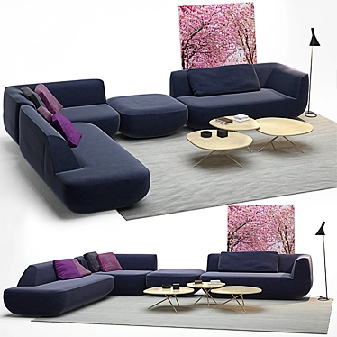Uptown Sofa: Paola Lenti Modern Design 3D model image 1 