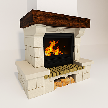 Supra Chatillon Fireplace Surround 3D model image 1 