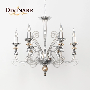 Divinare Albedo Crystal Chandelier 3D model image 1 