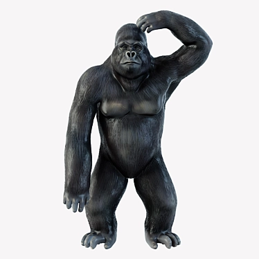 Mighty Gorilla Figurine 2 3D model image 1 