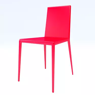 ComfortMax Plastic Chair - Sleek & Durable 3D model image 1 