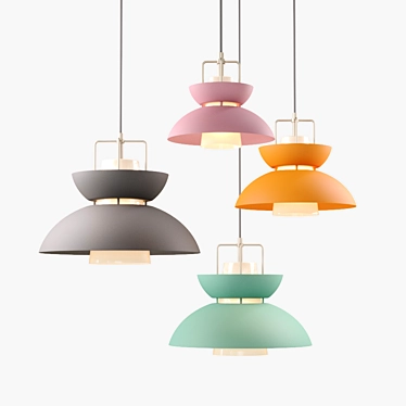 Scandinavian Style Pendant Lights 3D model image 1 