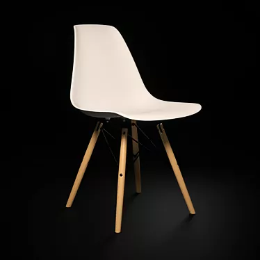 Modern Stylish Chair Eames DSW 3D model image 1 