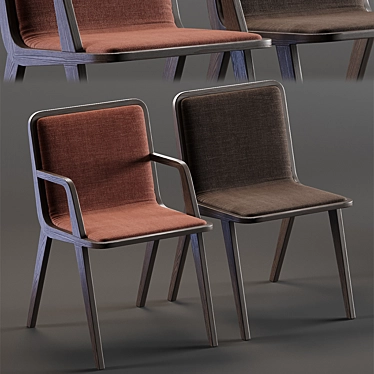 Sleek Altinox Nordic Chair 3D model image 1 