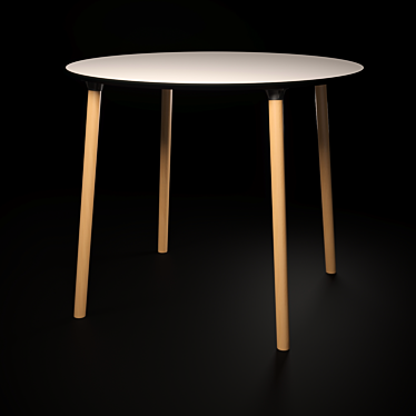 Title: Elegant Valencia Round Dining Table 3D model image 1 